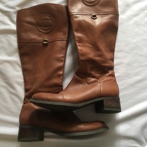 Etienne Aigner Leather Riding Boots 8.5